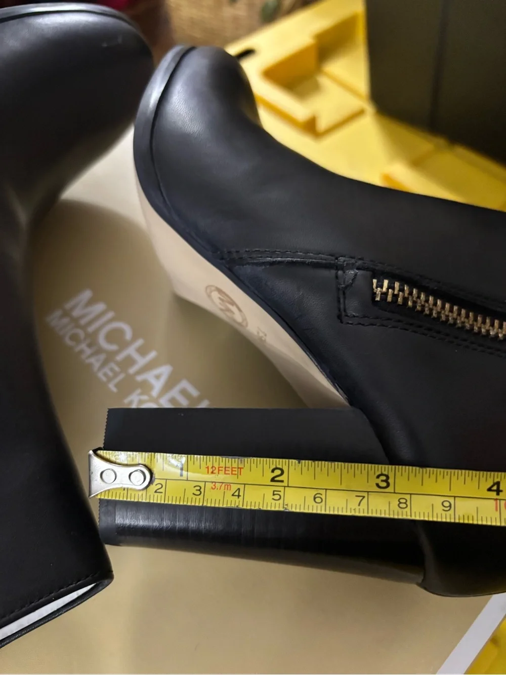 Michael Kors Margaret Bootie Vachetta Black, Women’s size 7.5M. New